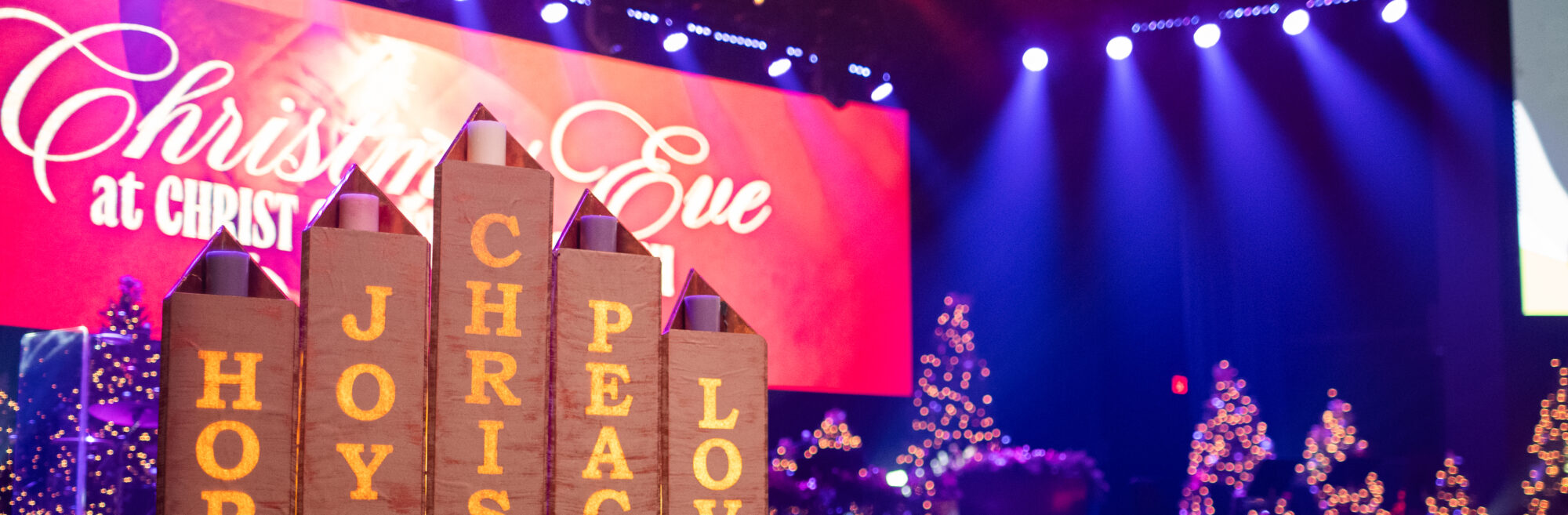 Christmas Eve services at Christ Community Church, 2024